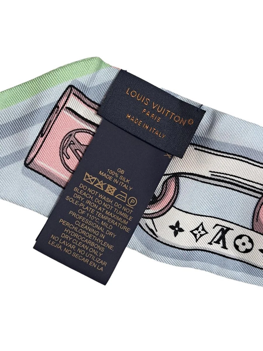 Authentic LOUIS VUITTON LV Bandeau BB Vijeldo Silk 100 % Scarf 