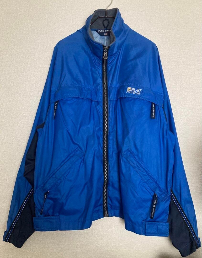 90’s polosport nylon jacket Used 90s Polo Sport Nylon Jacket (Orange Logo Defect, Size L