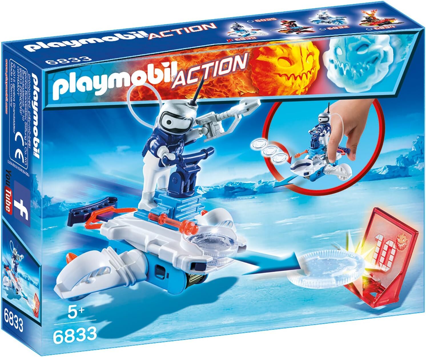 Игровой автомат Playmobil Action Icebot mit Disc-Shooter (6833) с 1 фигуркой и зубьями