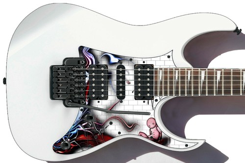 Pickguard Headstock Tremolo Skin Wrap Reskin for Guitars -Pink Wall Child - 730 - Picture 28 of 29