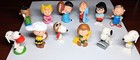 Complete Set of 12 Peanuts Easter Mystery Egg Figurines - Opened, All Characters