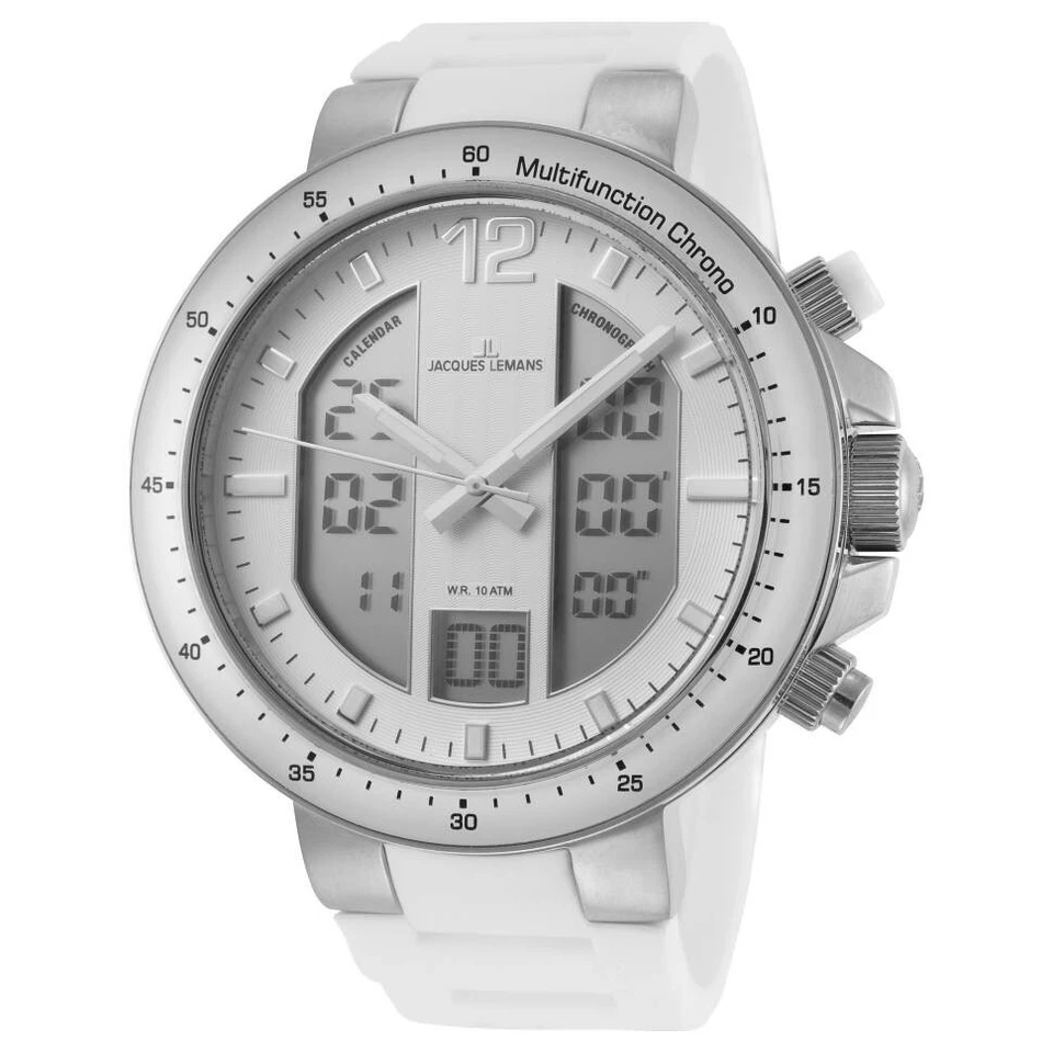 Jacques Lemans Men's 1-1726B Milano Analog-Digital watch - Image 2 of 4