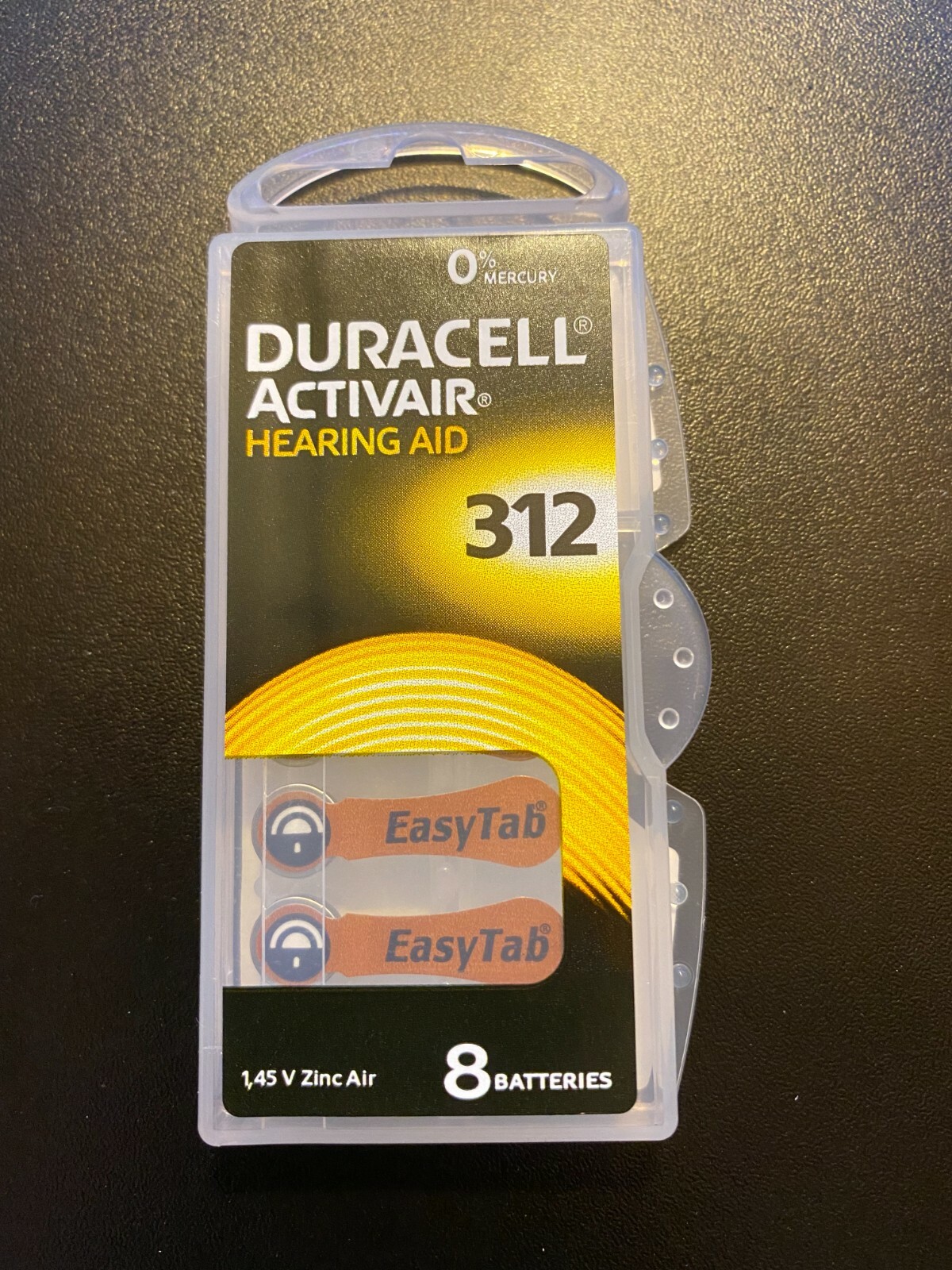 New Duracell Activair Hearing Aid Batteries Size 312 (24 Batteries