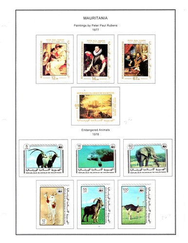 MAURITANIA 1965-1980 COLLEZIONE DI 400+ SET PER LO PIÙ IN PERFETTE CONDIZIONI ALCUNI USATI SU 50 PAGINE - Foto 18 di 24