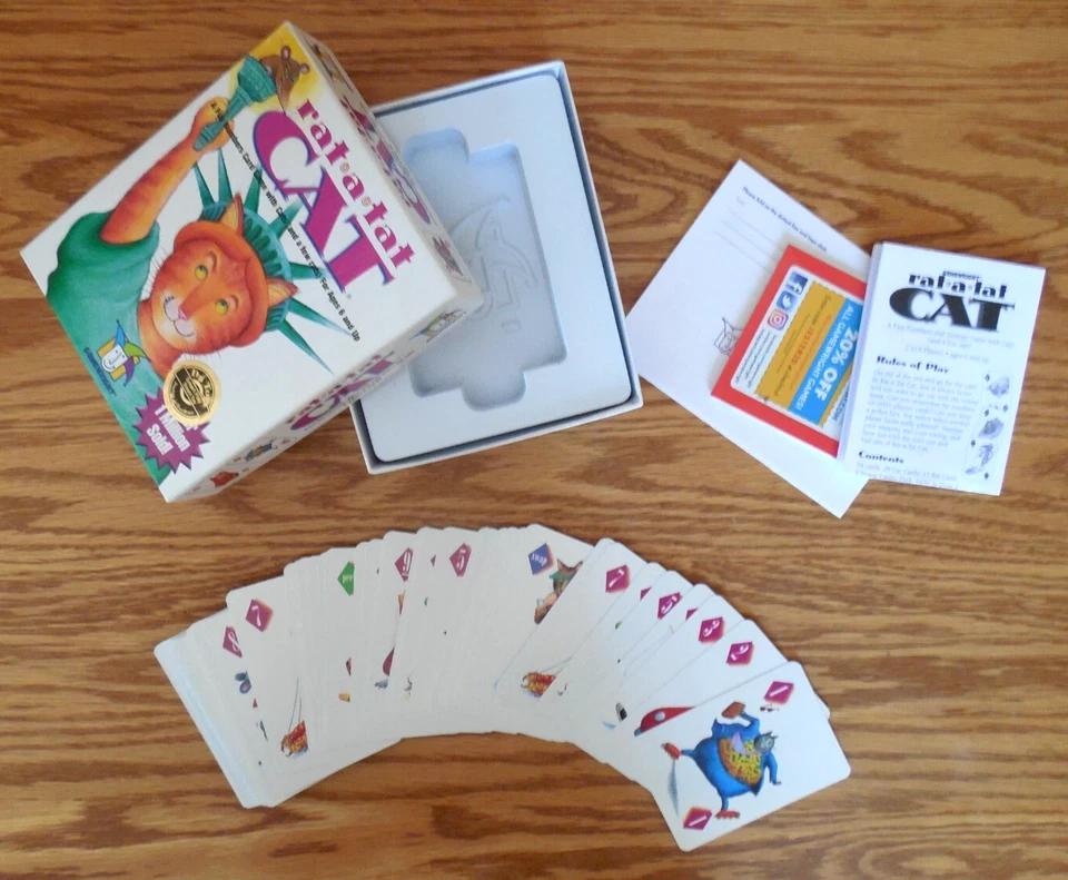 EUC 2003 AWARD WINNING GameWright "Rat-A-Tat-Cat" Fun Numbers Card Game  Ages 6+ - Image 3 of 4