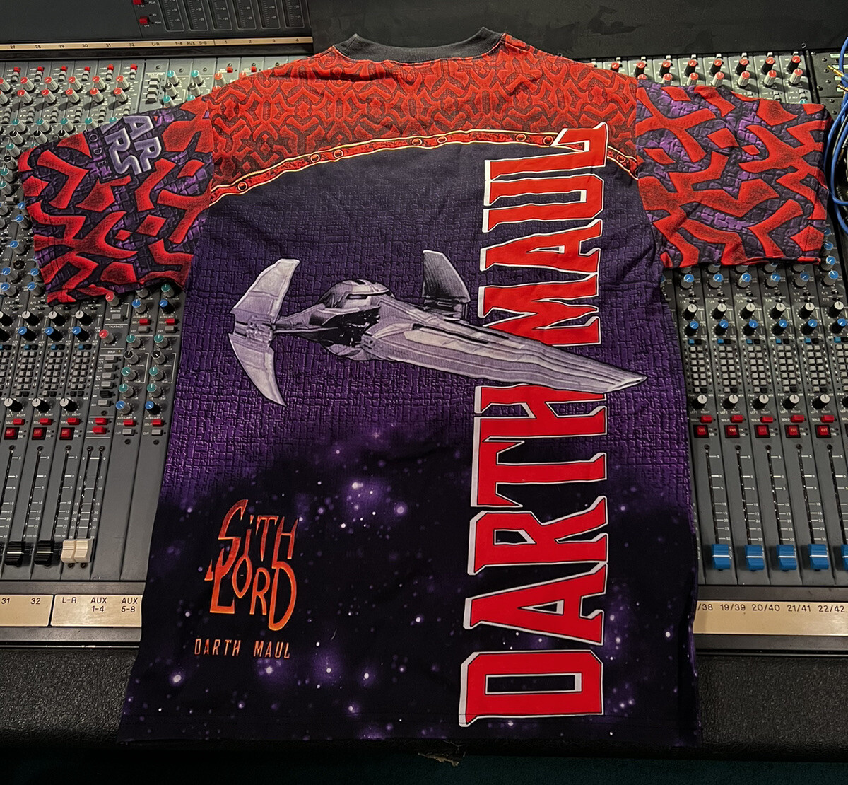 Vintage Star Wars Darth Maul All Over Print T Shirt Lee Sport USA