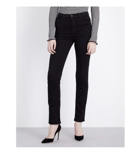 j brand maria high rise skinny jeans in seriously black