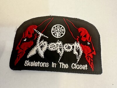 VENOM, SKELETONS IN THE CLOSET, 4X2.25 INCHES, EMBROIDERED PATCH