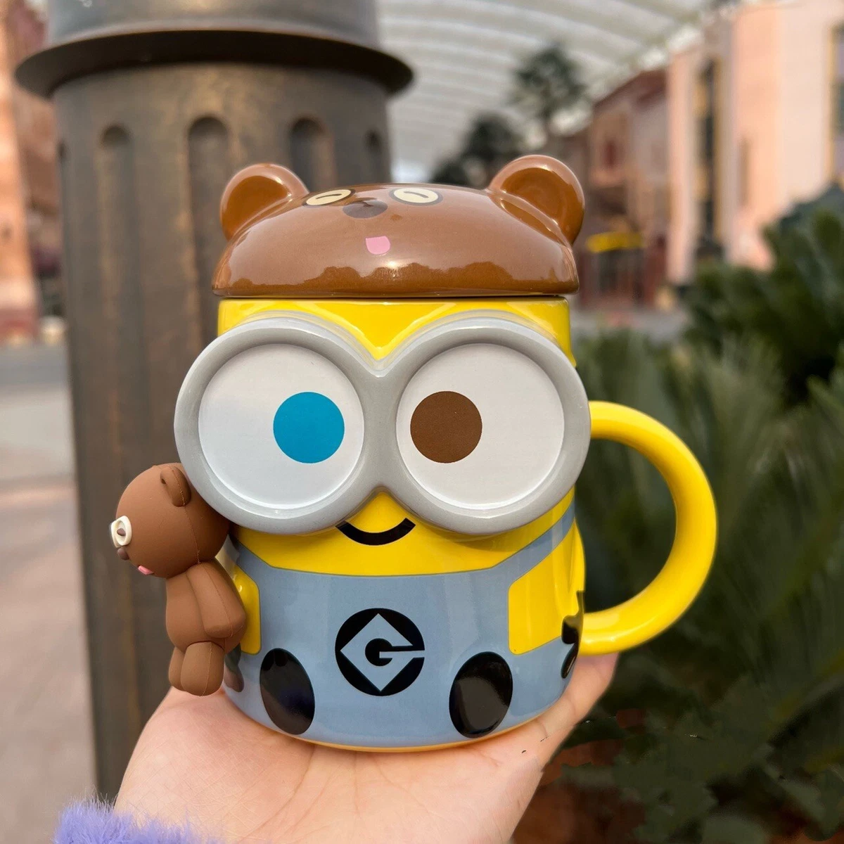 Minions 3D Mug With Lid Despicable Me Movie Cup Universal studios