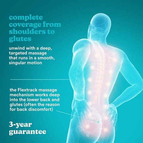 Homedics Full Body Flex Massage Cushion with Heat MCS-512H-EB Massager - Picture 3 of 11