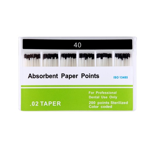 AZDENT Dental Endodontic Root Canal Absorbent Paper Points 0.02 Taper 15#-40# - Picture 27 of 27