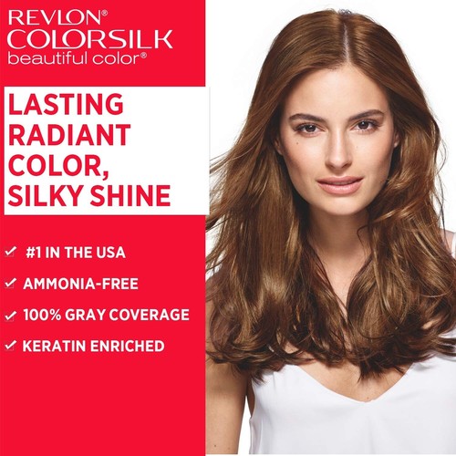 Revlon Color Silk 3D Color Gel Technology Hair Color with Keratin 40ml+40ml+11.8 - 第 7/17 張圖片