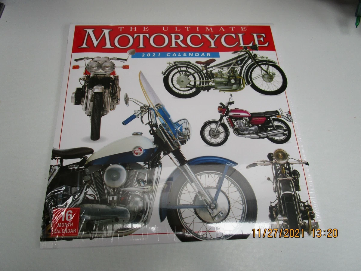 Vintage motorcycle calendar 2021 deals