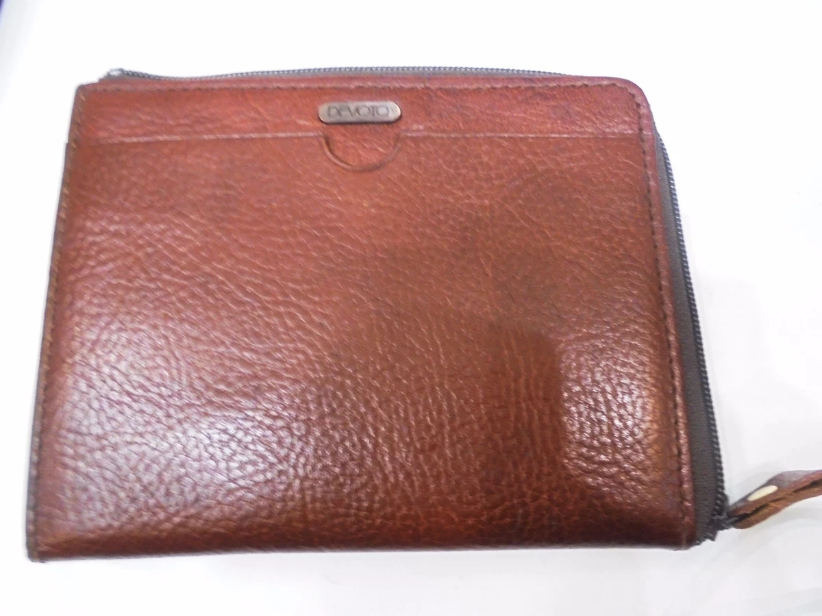 PORTAMONETE IN PELLE DUE SCOMPARTI DEVOTO PURSE GENUINE