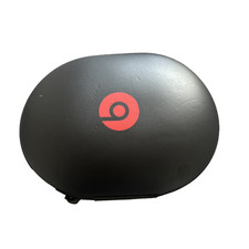 Beats by Dre Large Over-the-Ear Headphones Zipper Case Black Red Logo Dr. Dre