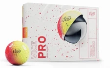 Vice Pro Golf NEON SUNSET Limited Red Yellow Drip Shade 1 Sleeve of (3) Balls