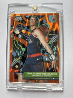 Topps Chrome Cosmic Yanic Konan - Niederhäuser Refractor Ray Wave Orange 22/25