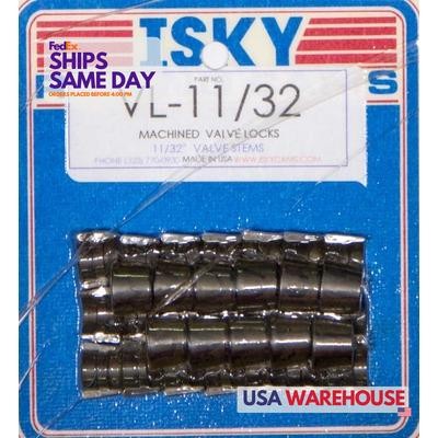 Isky Cams VL1132, Set of 16 Black Chromoly 11/32In Valve Locks Performance Parts - Afbeelding 1 van 9