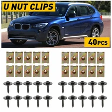 40X Fender Bolts U & Nuts 5/16-18 x 7/8" x 3/4" Washer 1/2" Hex Head Kit Body