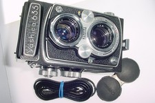 Yashica 635 SX TLR 120 Medium Format Film 6x6 Camera 80mm F/3.5 Lens - Excellent