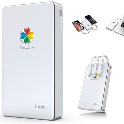 iDiskk MFi Certified 2TB External Hard Drive for iPhone,iPad,MacBook,PC,Photo...