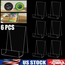 6 Pack NEW Acrylic Book Stand Clear Easel Stand for Display Book Display Holder