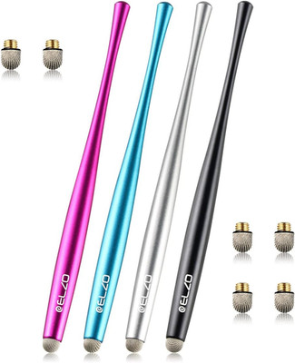 Elzo Kapazitiver Stift Stift, 4 kapazitive Stylus Pen mit 6 Faserspitzen, 