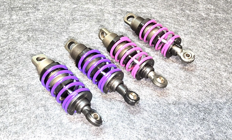 Vintage Losi XXX-S 4WD Racing Car Aluminum Threaded Front & Rear Shocks RARE - Image 4 of 4