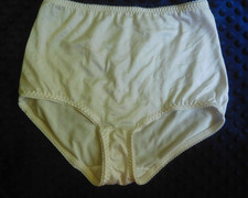 Vintage Vassarette Xl Brief White Stretch Satin Panties
