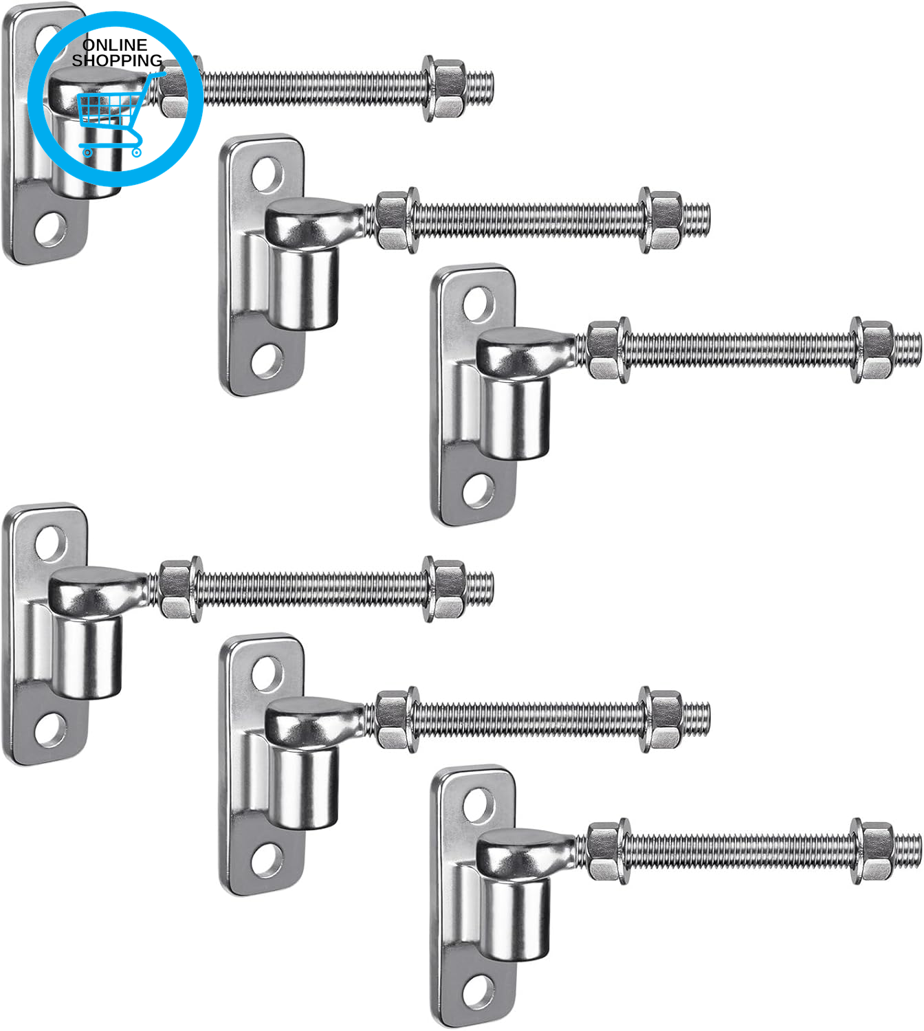 Self Closing Gate Hinges, 90 Degree Opening Farm Gate Hinge 2 Pack Heavy Duty Al