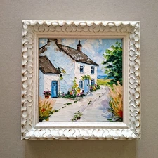 Ireland Original Painting Irish Oil Painting Impasto 6x6 Unframed