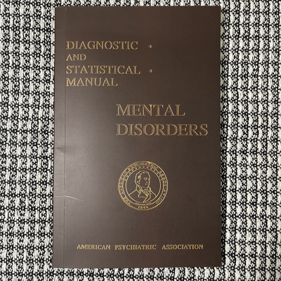 #ad Diagnostic And Statistical Manual Mental Disorders DSM 1 Reprint Brand New $59.50