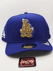 New Era Los Angeles Dodgers Gold LA Logo 9FIFTY A-Frame Snapback Hat Cap