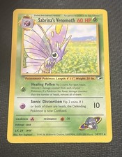 2000 Pokémon Gym Heroes Sabrina’s Venomoth Lightly Played No. 34/132 on eBay