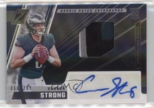 2022 Panini Zenith Rookie Patch Auto 210/299 Carson Strong #211 Patch Auto a8r