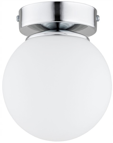 Deckenlampe Schlafzimmer Glas Silber Weiß E27 B:14 Cm Deckenleuchte Wohnzimmer-image