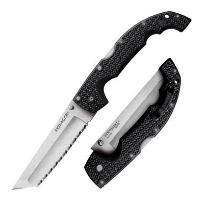 Cold Steel Voyager XL Tanto Point Folding Knife AUS10A Steel Ergonomic Handle