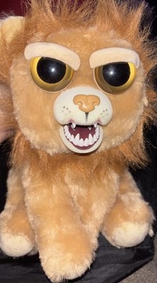 Feisty Pets Marky Mischief Lion Plush Changes Face To Snarl! Stuffed Animal Toy