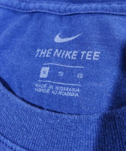 Nike Texas Rangers Shirt Herren XL blau Kurzarm Rundhalsausschnitt Grafik Logo gebraucht, in einwandfreiem Zustand - Bild 3 von 4