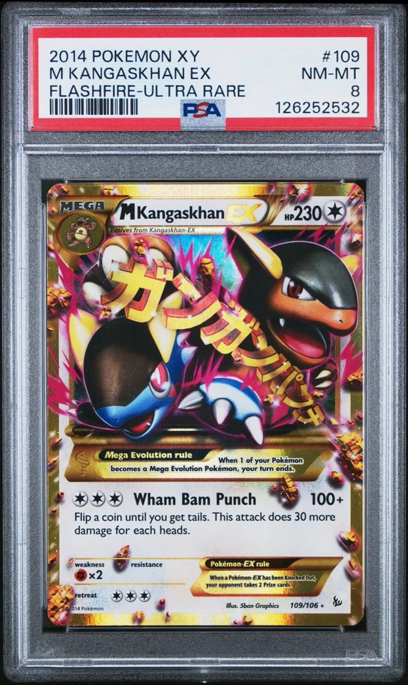 M Kangaskhan EX 109/106 Secret Rare - XY Flashfire - PSA 8 NM-MT - Image 3 of 4