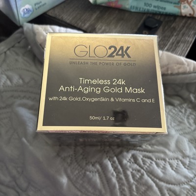 GLO24K Timeless 24k Anti-Aging Gold Mask Serum with 24k Gold 50 mL/1.7 oz Oxygen