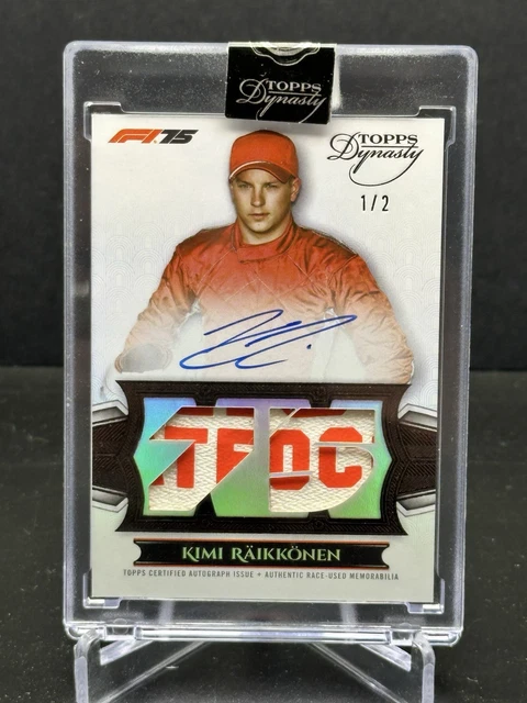 2025 Topps Dynasty Formula 1 F1 Kimi Räikkönen Auto Legendary Patch Black 1/2