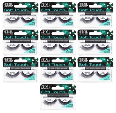 Lot 10 Pairs ARDELL 152 Soft Touch Tapered Tips False Eyelashes Black - Image 1 of 2