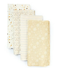 Parents Choice 4 Pk Cotton Flannel Receiving Blankets 30 x30