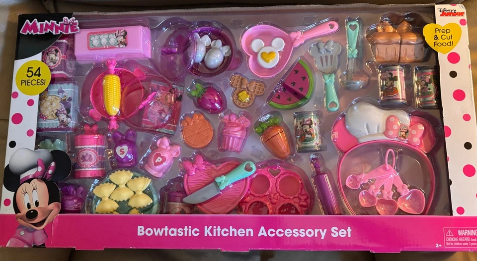 Disney's Minnie Mouse Bowtastic Juego de Accesorios de Cocina 54 Piezas - Caja Marrón Correo Foto 2 de 4