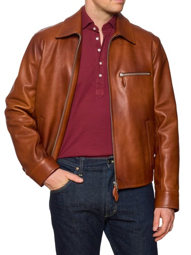 BERLUTI Paris Patina Padded 1 Jour Blouson Cacao Patina Lederjacke NEU - Bild 1 von 17