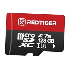 High Speed Micro SD Card with Adapter, microSDXC UHS-I Class 10, U3, V30 128GB