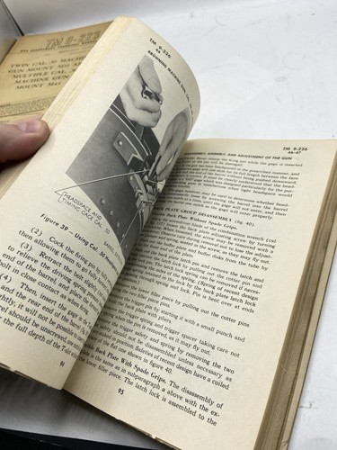 WW2 United States Browning Machine Gun Technical Manual 1943 - Foto 21 di 24