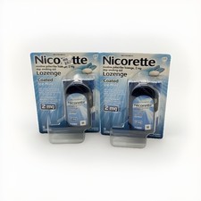 2 Nicorette Ice Mint 2mg Coated Lozenge 20 Pieces Brand New Exp 2/27