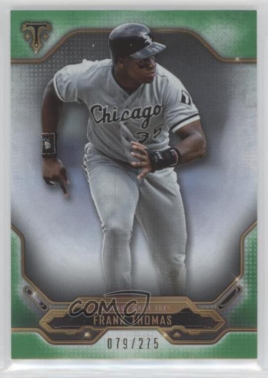 2020 Topps Triple Threads Emerald 79/275 Frank Thomas #23 HOF 0o6v